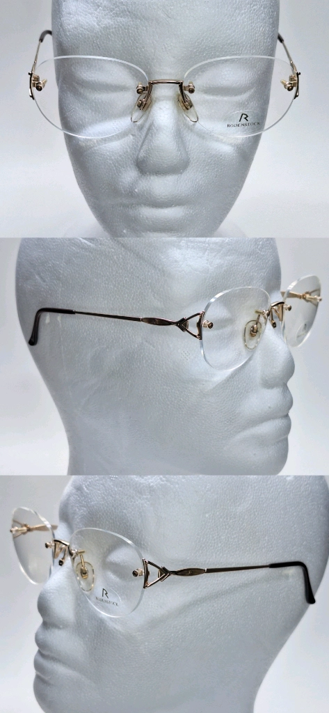 로덴스톡 RODENSTOCK R 4166 A 안경테 53mm 무테 일본 빈티지 데드스톡 명품 수입 아이웨어 클래식 이미지