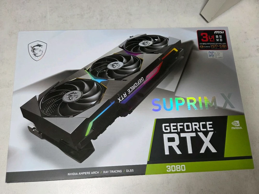 MSI 지포스 RTX 3080 슈프림 X 그래픽카드 (부품용) - 안심되는 중고거래