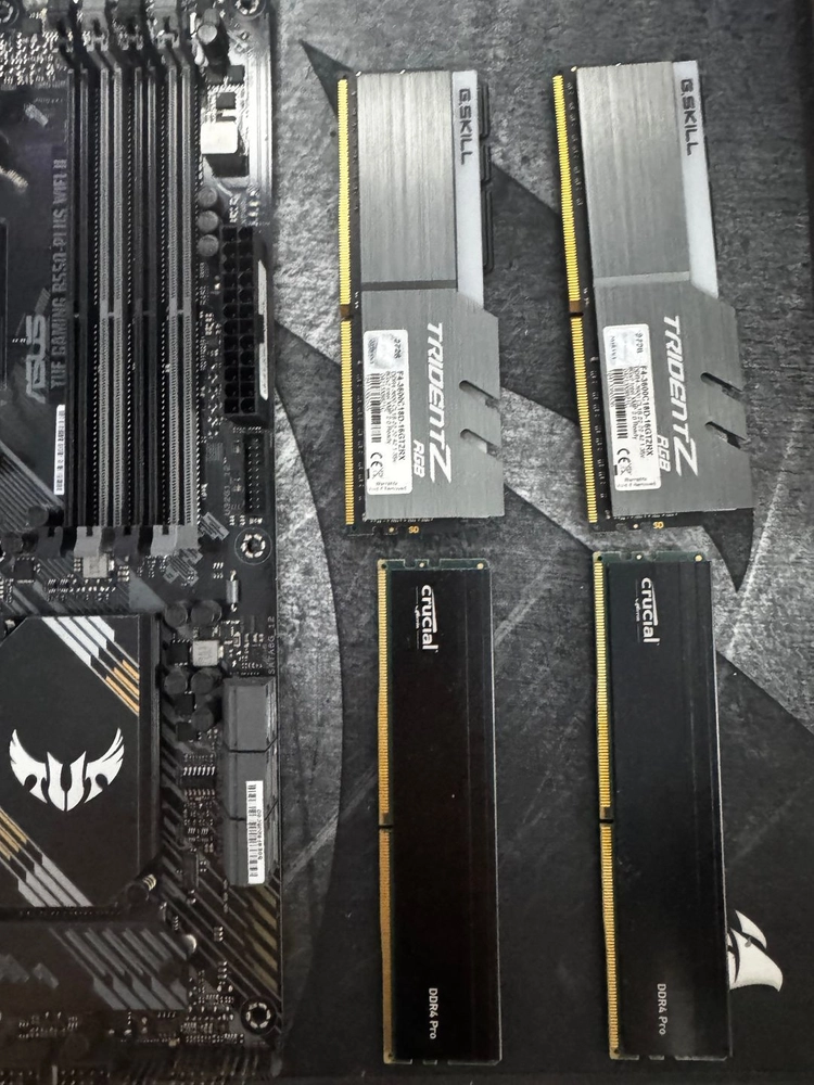 5800x3d + b550 tuf plus wifi + 램 48기가 보드셋 판매합니다. - 안심되는 중고거래