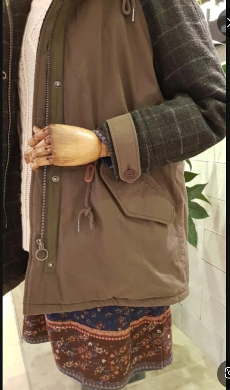 새상품 S 패딩 야상 점퍼 써스데이아일랜드 이미지