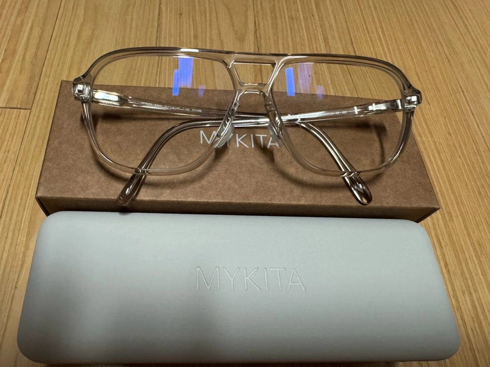 마이키타 카미 C740 투브릿지 투명뿔테 이미지