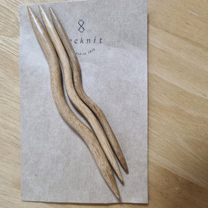 Seeknit 꽈배기 바늘 킨키아미바리 Bamboo Cable Stitch Holders 씨니트 대바늘 이미지