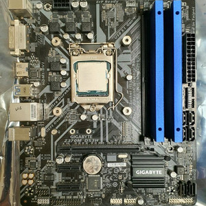 cpu i5 9600k+메인보드z370m+램 ddr4 삼성8gb*2개 이미지