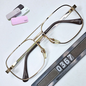 FOCAL CHANGE PT-344 안경테 56mm 투브릿지 더블브릿지 일본 빈티지 데드스톡 미사용 클래식 레트로 이미지