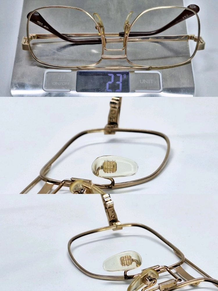 FOCAL CHANGE PT-344 안경테 56mm 투브릿지 더블브릿지 일본 빈티지 데드스톡 미사용 클래식 레트로 이미지