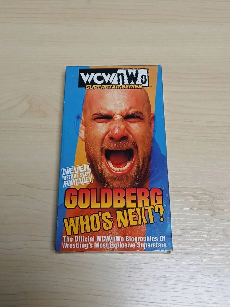 미국판 WCW / NWO 프로레슬링 골드버그 Goldberg 의 모든 것 비디오 테이프 WWE WWF 이미지