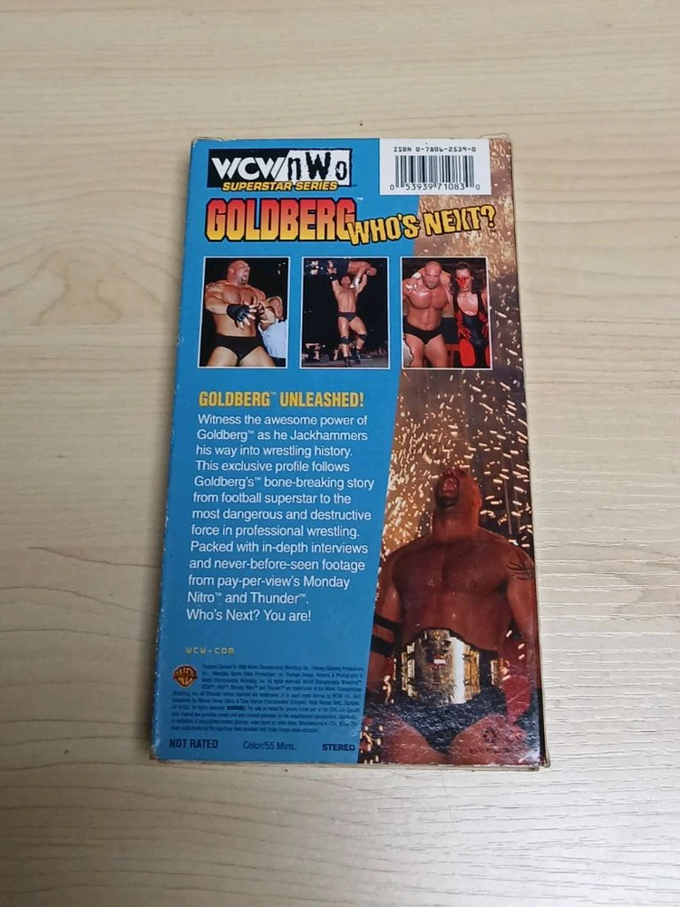 미국판 WCW / NWO 프로레슬링 골드버그 Goldberg 의 모든 것 비디오 테이프 WWE WWF 이미지