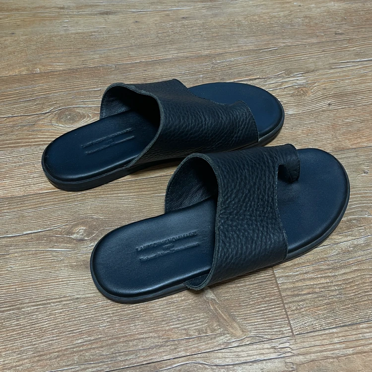 핸드메이드 가죽 레더 슬리퍼 수제화 270 이미지
