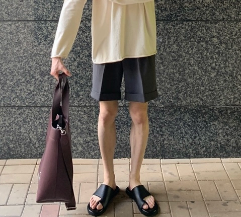 핸드메이드 가죽 레더 슬리퍼 수제화 270 이미지