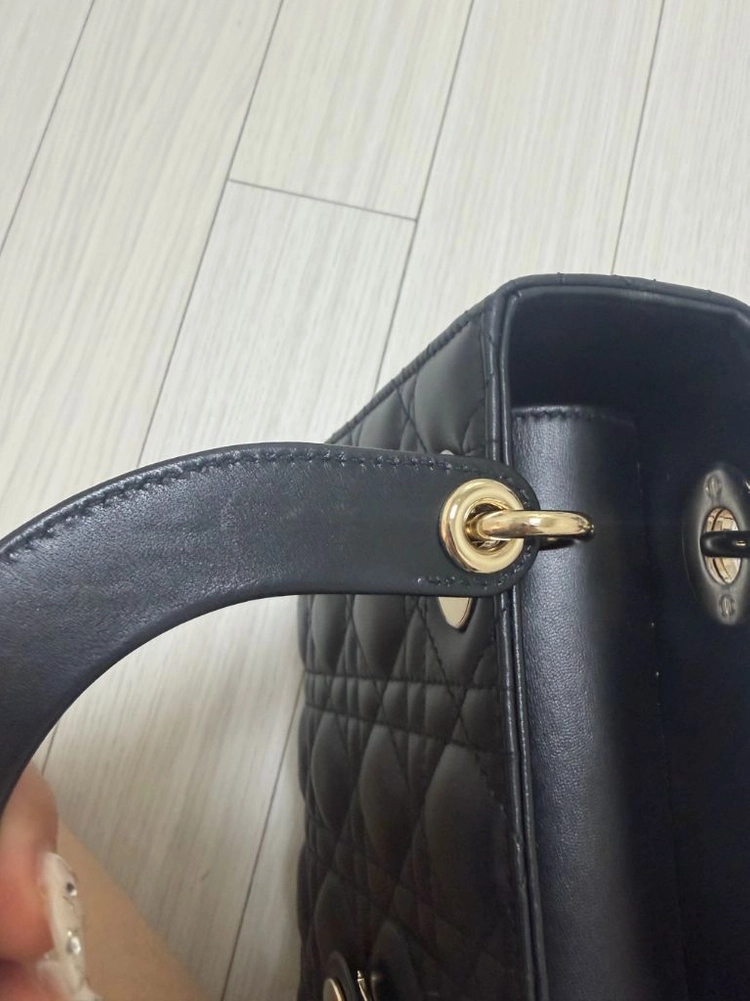 디올 레이디백 램스킨 스몰 블랙 이미지