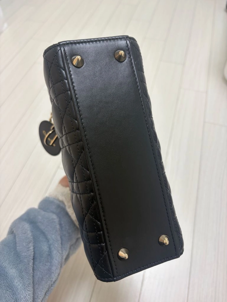 디올 레이디백 램스킨 스몰 블랙 이미지
