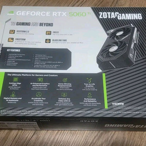 미개봉)조텍 RTX 5060 Ti 그래픽카드 팝니다 이미지