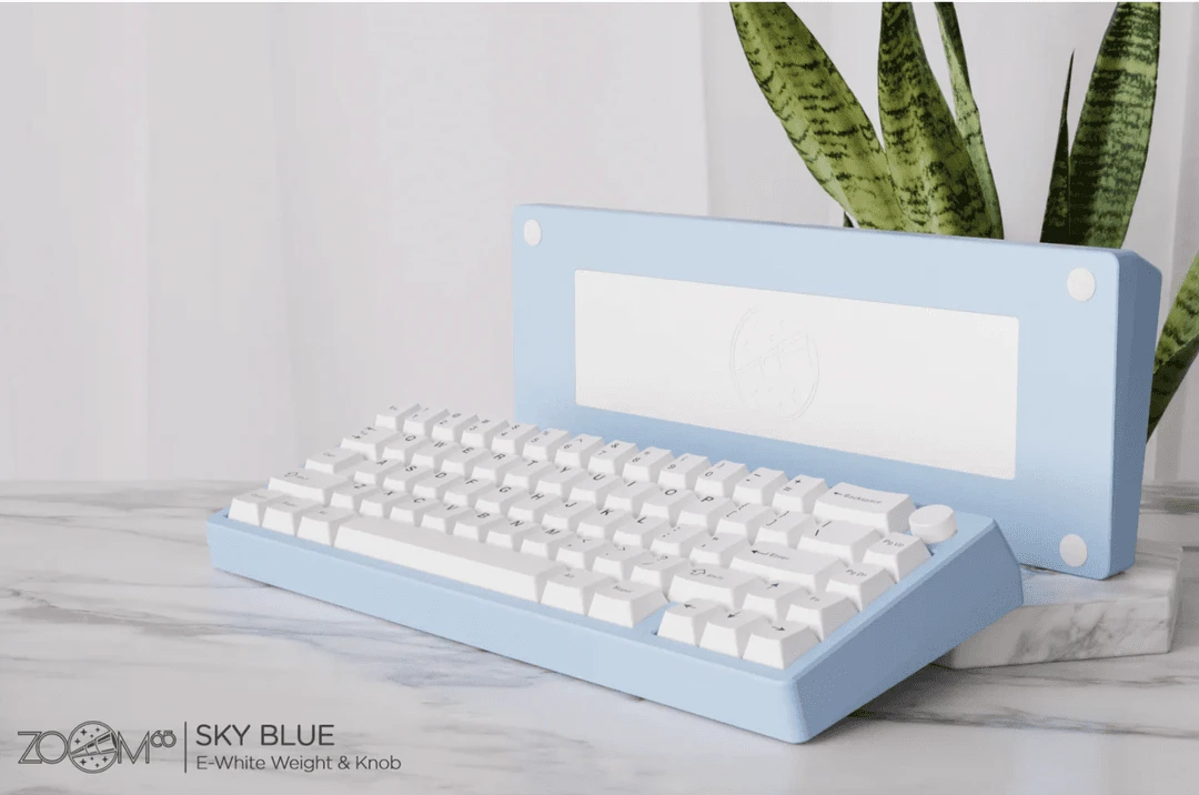 Zoom65 에센셜 에디션 R2 Sky Blue 커스텀 기계식 키보드 (풀윤활 / 블루투스 / VIA) - 안심되는 중고거래