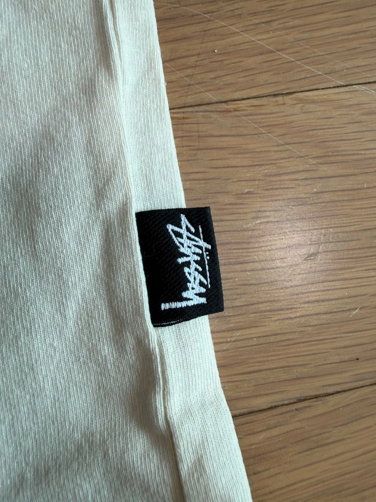 [XXL] stussy 스투시 피그먼트 다이드 크루넥 반팔 티셔츠 내츄럴 이미지