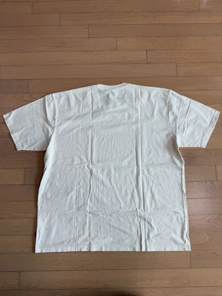 [XXL] stussy 스투시 피그먼트 다이드 크루넥 반팔 티셔츠 내츄럴 이미지