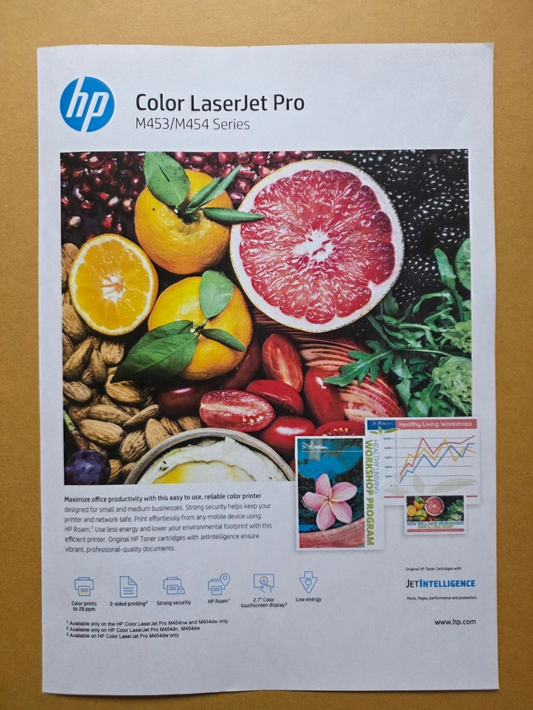 HP M454dn 컬러 레이저 프린터 , 자동양면인쇄 이미지