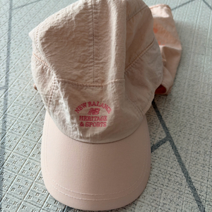 뉴발란스 벙거지 모자 핑크 ,뉴발란스 수영모자연핑크색상 , 이미지