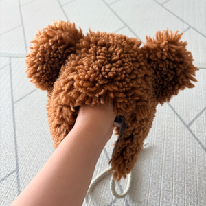 아프리콧 스튜디오 곰돌이 귀달이 모자 브라운 M 이미지