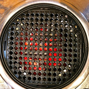 숯불 구공탄 그릴판 이미지