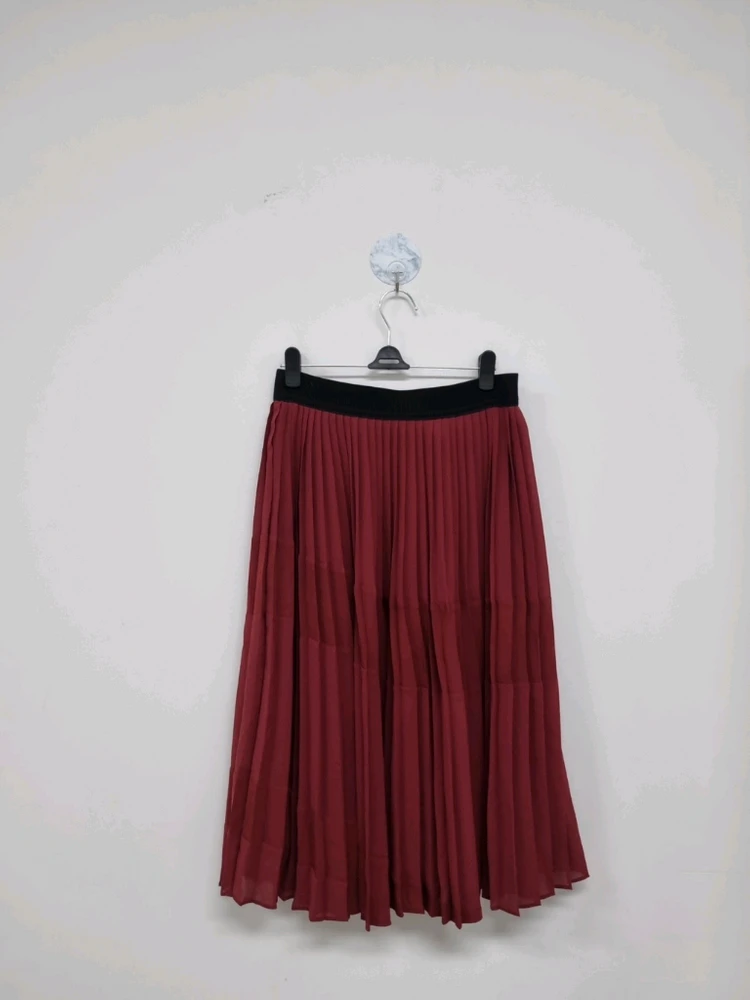 한섬 SJSJ 플리츠 롱 밴딩 스커트 새상품 정가29만 이미지