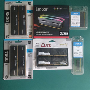 마이크론 팀그룹 크루셜 데스크탑 DDR4 3200 16GB 32GB 메모리 램 미개봉 새제품 새상품 이미지
