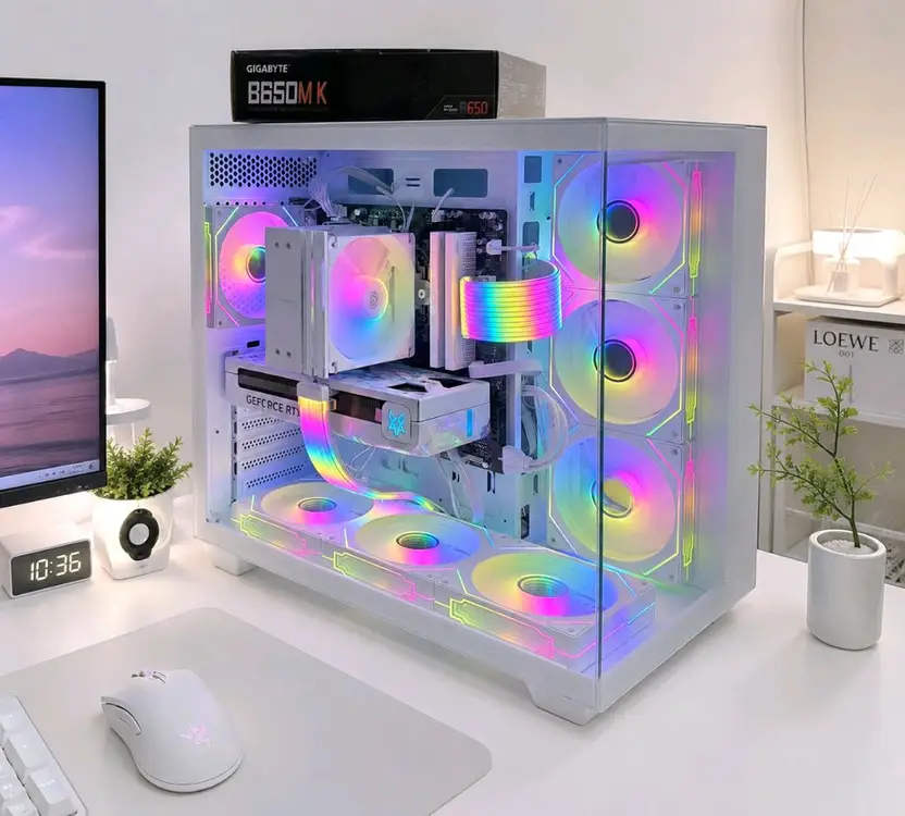 라이젠5 9600X RTX5060TI 화이트신품PC 이미지
