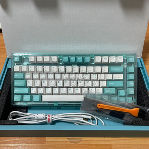 앱코 ag75 민트 갈축 키보드 기계식 가스켓 마운트 rgb 핫스왑 이미지