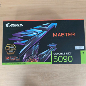 GIGA RTX 5090 AORUS MASTER 그래픽카드 이미지
