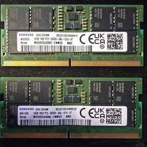 삼성 DDR5 5600 32GB (16GBX2) 노트북 메모리 세트 이미지