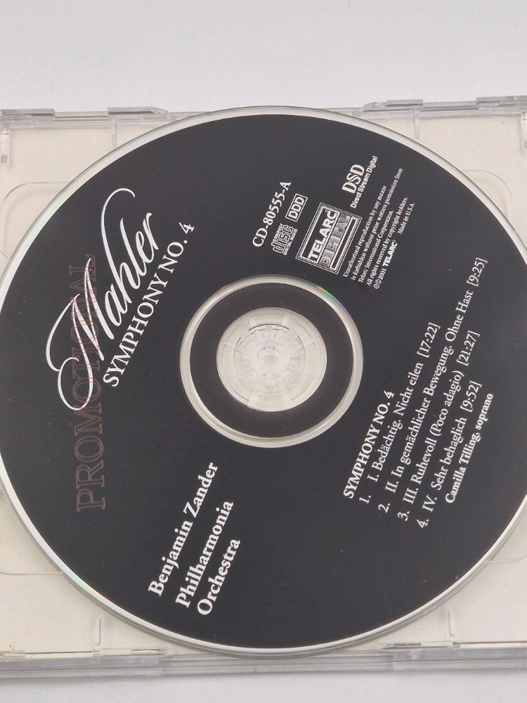 TELARC DSD Mahler Symphony No.4 Benjamin Zander Philharmonia 이미지