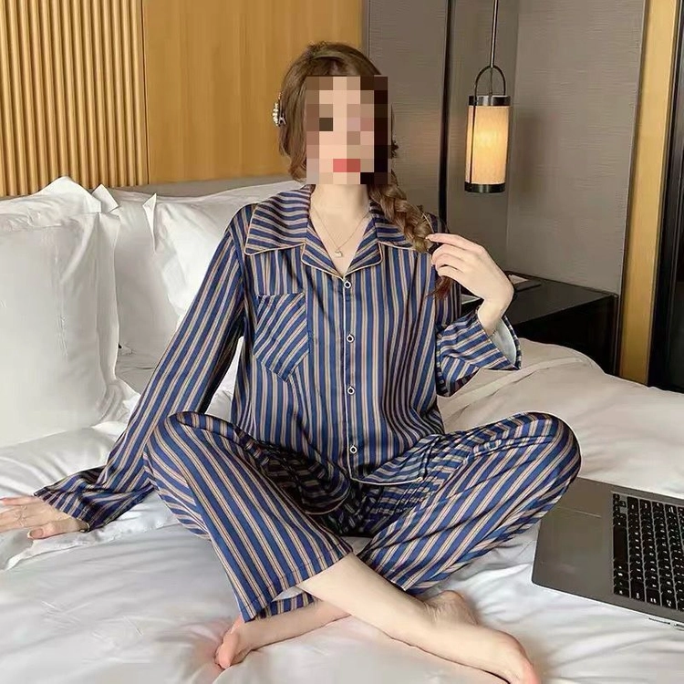 새상품)스트라이프 파자마 세트 M 이미지