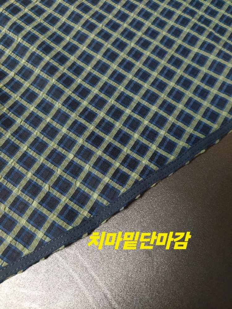 듀엘 21년 시어서커 새거수준 롱스커트 치마 셔링 이미지