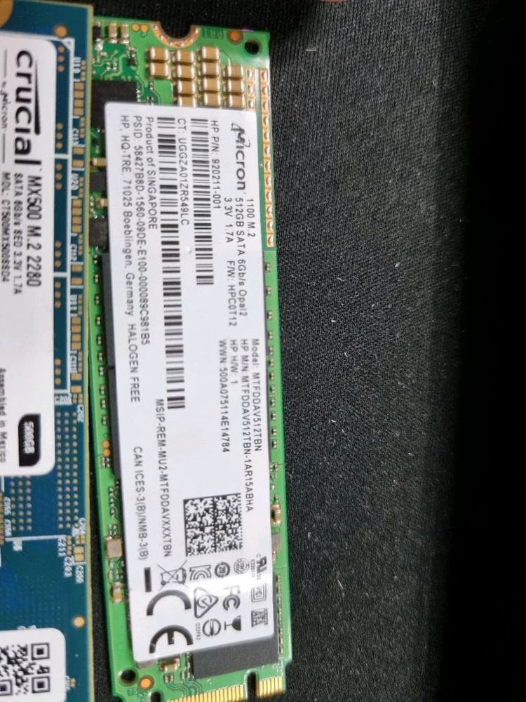 Crucial MX500 500GB M.2 2280 SSD / Micro 이미지