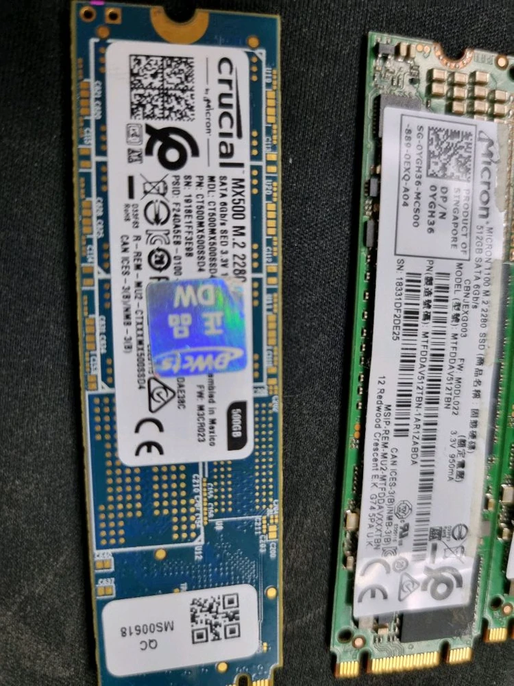 Crucial MX500 500GB M.2 2280 SSD / Micro 이미지