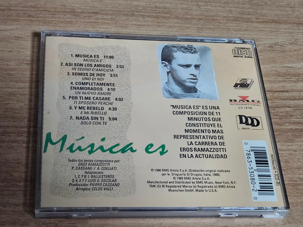 Eros Ramazzotti - Musica Es (수입CD) 이미지