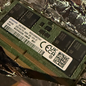 DDR5 32GB 노트북 메모리 삼성 5600 2개 64GB 이미지