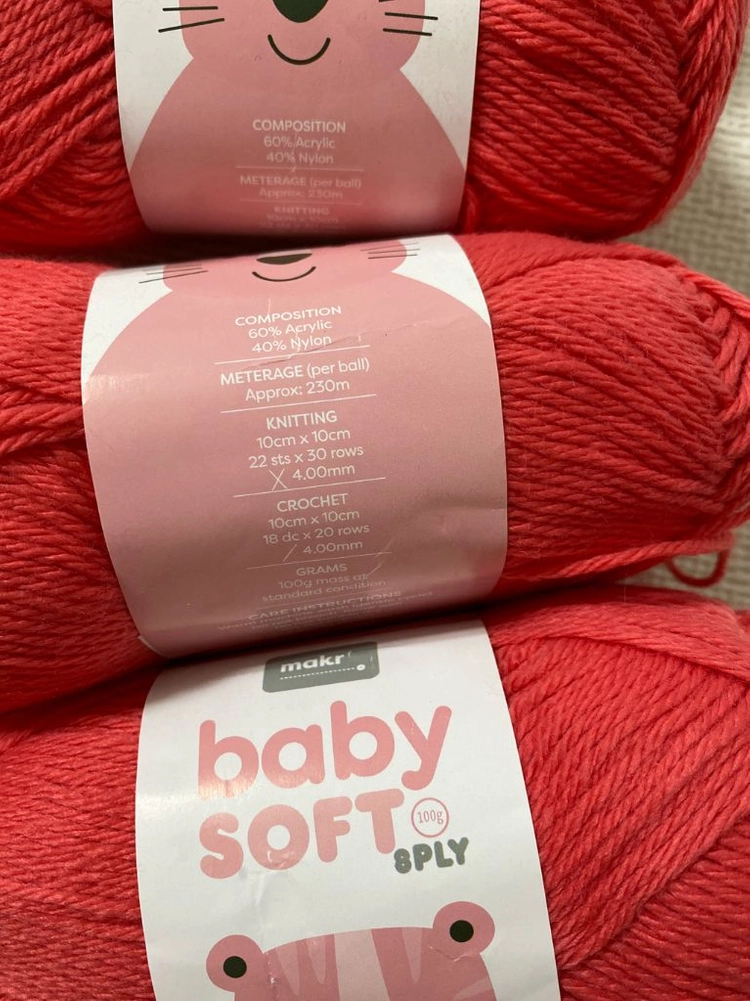 뜨개실) 베이비소프트 8ply 다홍핑크 이미지