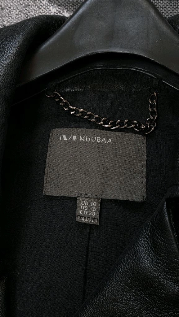 MUUBAA 무바 천연 램스킨 라이더자켓 55 (양가죽) 이미지