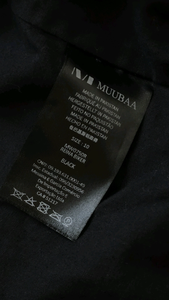 MUUBAA 무바 천연 램스킨 라이더자켓 55 (양가죽) 이미지