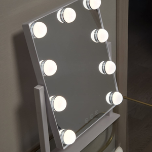 화장 메이크업 LED 조명 거울 스마트 이미지
