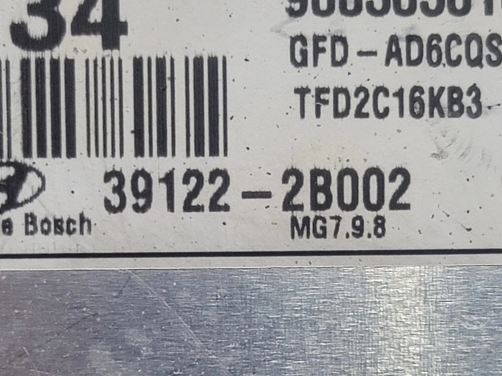 (중고) 현대 I30 중고품 ECU 중고 (바로시동가능제품) 39122-2B002 G34 / 391222B002 이미지