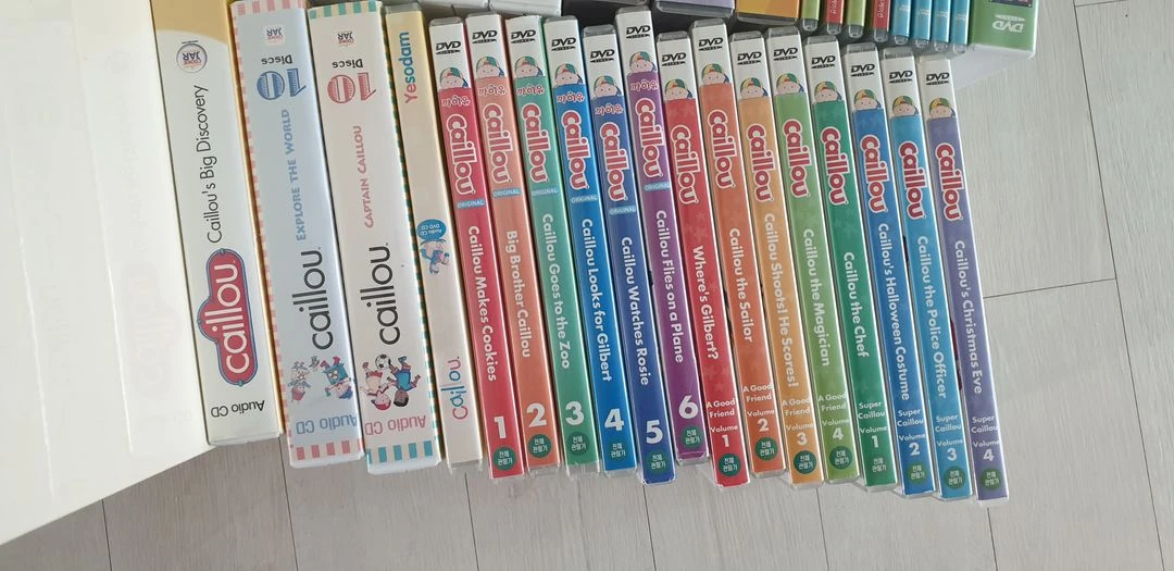 영어교육 DVD 세트(까이유, 워드월드, 밥더빌더,스트로베리,옥토넛,바바파파) 이미지