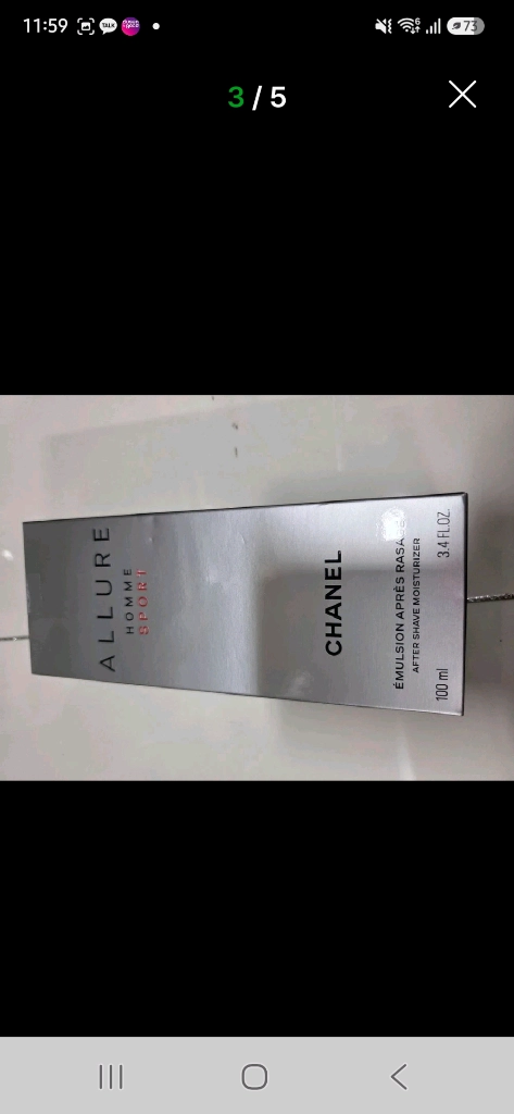샤넬 알뤼르옴므 스포츠 애프터 쉐이브 모이스춰100ml 이미지