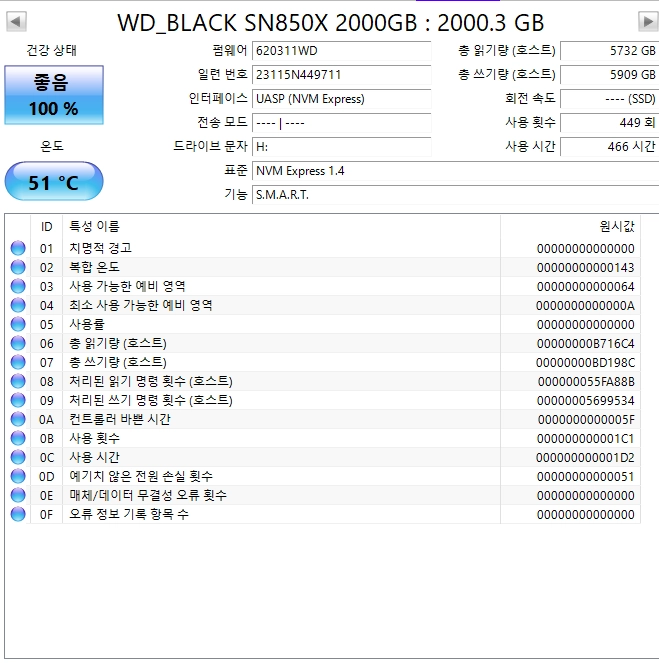 WD SN850X 2TB NVMe SSD방열판 포함 팝니다 이미지