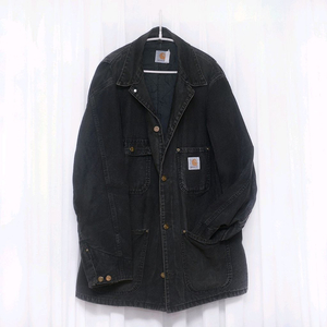 칼하트 OG 초어 코트 자켓 블랙 샌드스톤 (XL / 105+) 이미지