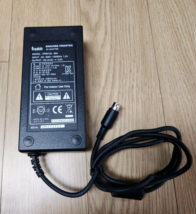 24V 5.0A AC/DC 어댑터(아답터) 아치바 모니터 아답터 이미지