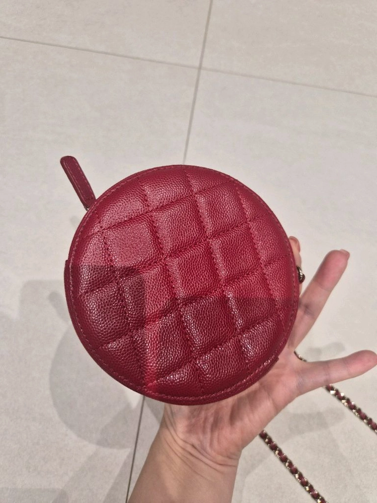 샤넬탬버린백 캐비어 레드 금장 이미지