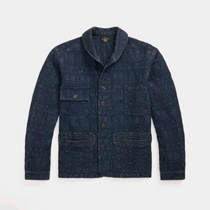 RRL 더블알엘 인디고 자수 자카드 덱자켓 류준열 이진욱 이동휘 가죽 뉴스보이 발마칸 폴로 무스탕 크리켓 러프아웃 이미지