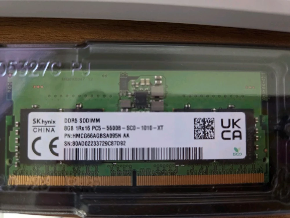 sk하이닉스 DDR5 8GB 5600MHz 노트북 램 이미지