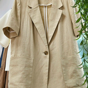 MIXXO 린넨/마 반팔 자켓(S) 이미지